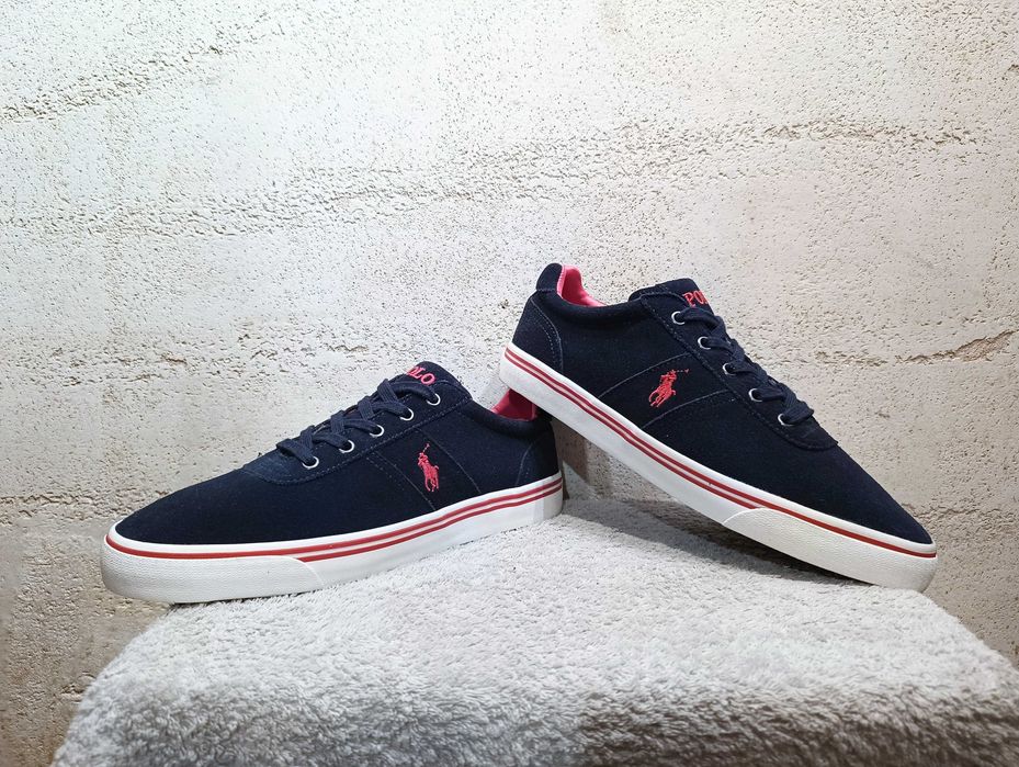 Męskie trampki POLO RALPH LAUREN HANDFORD r.42 skóra zamsz st.idealny