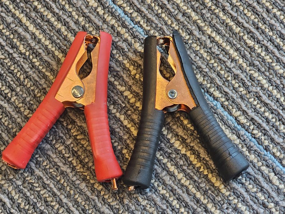 Клеммы крабы крокодилы для автомобиля, мопеда аккумуляторов