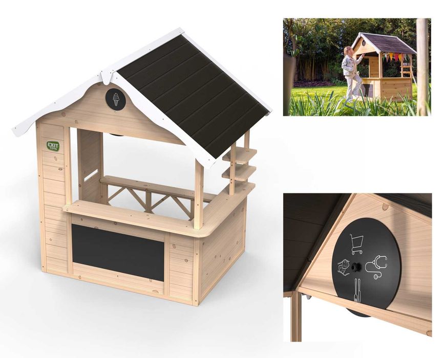 Exit drewniany domek dla dzieci Hika 140 x 150 cm