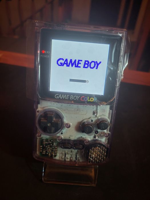 Gameboy Color purple ecrã ips 2.6