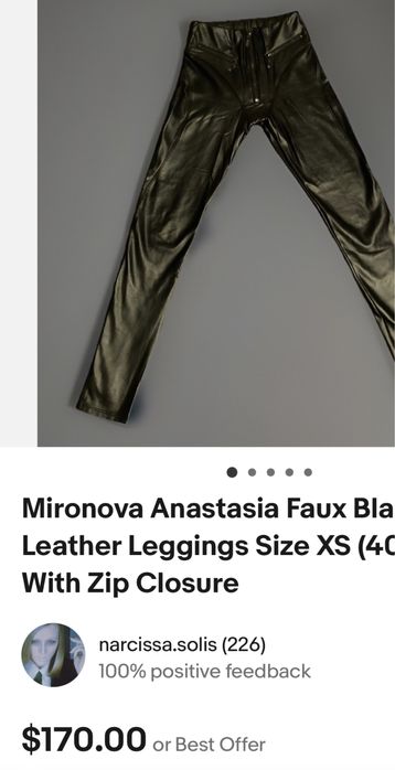 Anastasia Mironova leggins легінси жіночі шкіряні штани байкер стиль