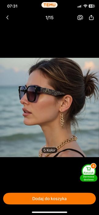 Okulary przeciwsłoneczne unisex Nowe