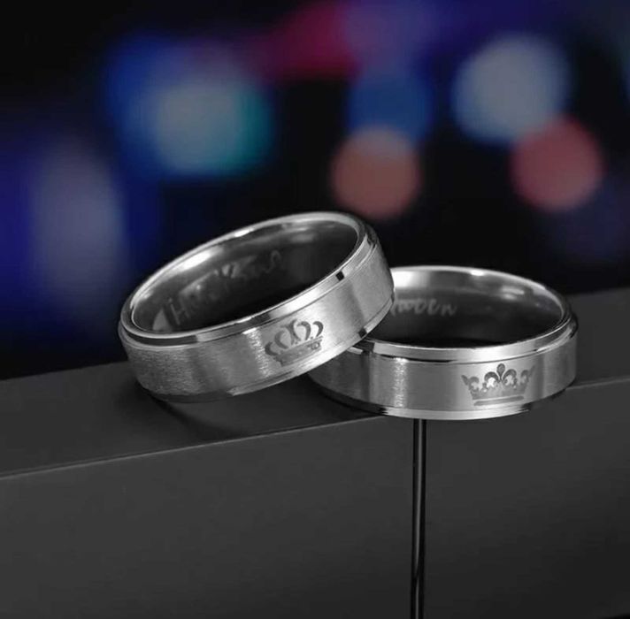 Різновиди титанових кілець + коробочка у подарунок