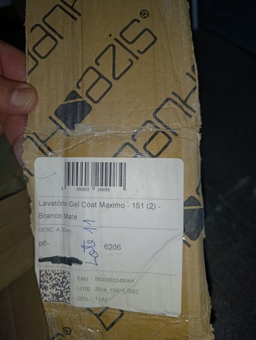 Lavatório Banhoazis duplo branco