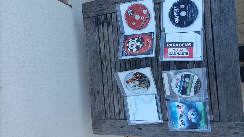 4 jogos PS3 (GTA, call of duty, PES, poker)