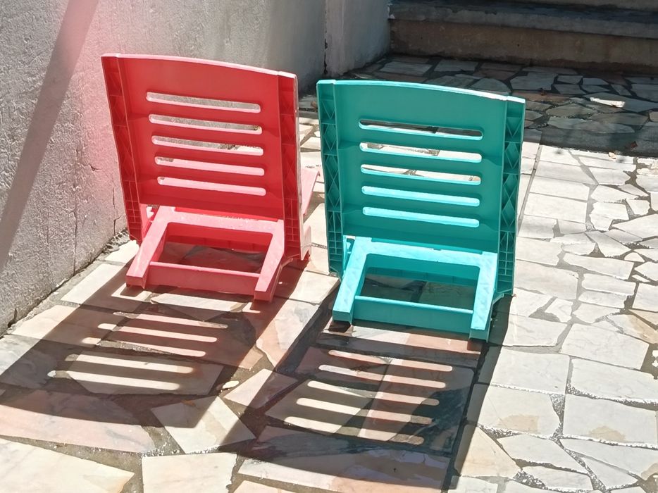 Cadeiras praia coloridas