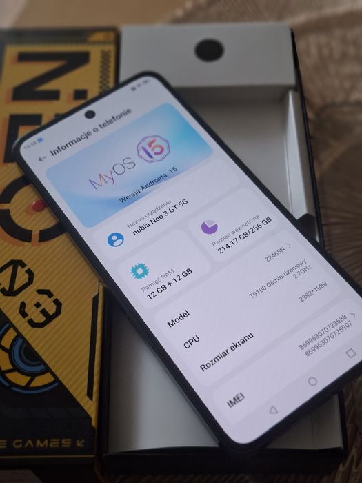 Nubia Neo 3GT 5G
