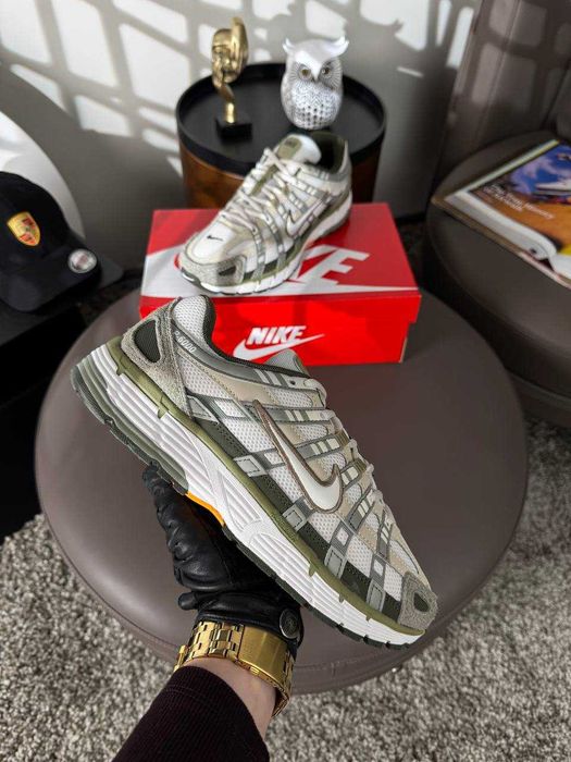 Кросівки Nike P-6000 Олива Беж (41-45) кроссовки мужские Найк п-6000