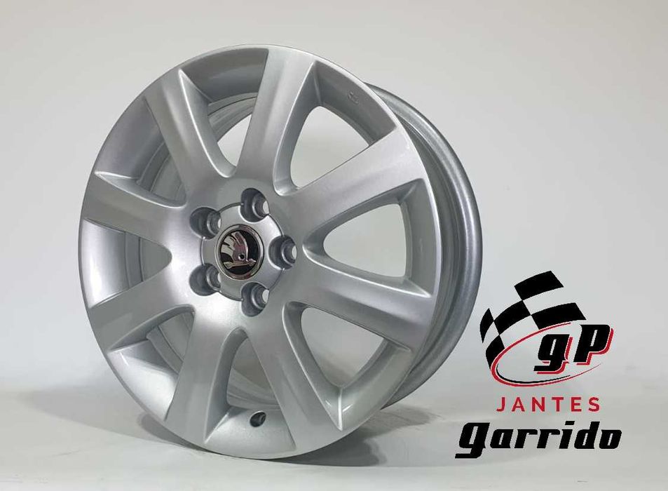 3636 - Jantes 15 5x100 Originais Skoda Fabia, tbm Polo Ibiza, etc.
