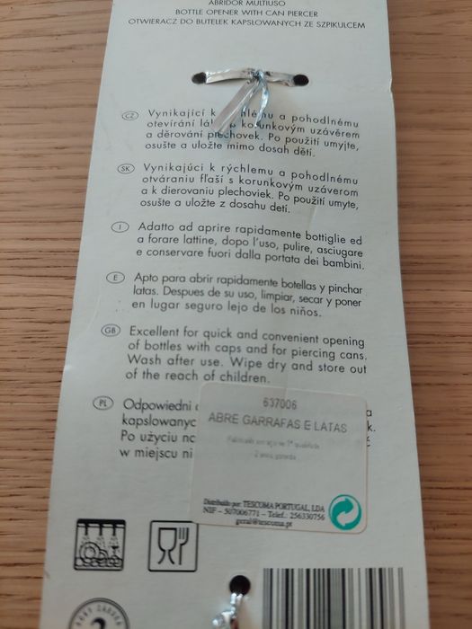 Abre garrafas e latas novo