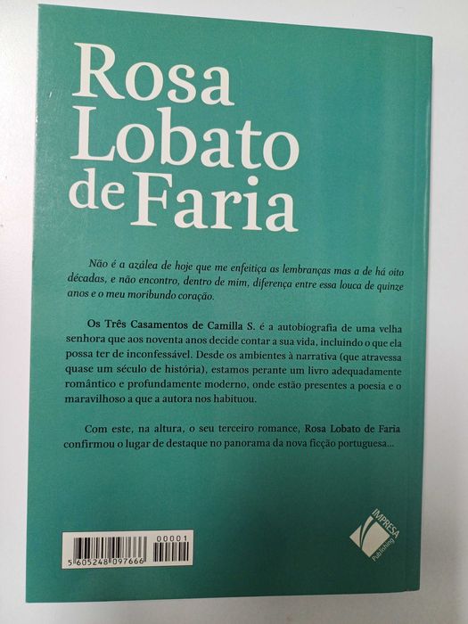 Rosa Lobato de Faria - Os três casamentos de Camilla S.