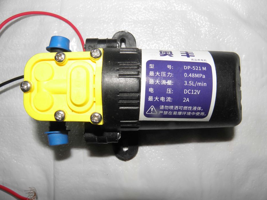 Водяний насос, 12 В, з тиском  7 атм для миття авто, ...