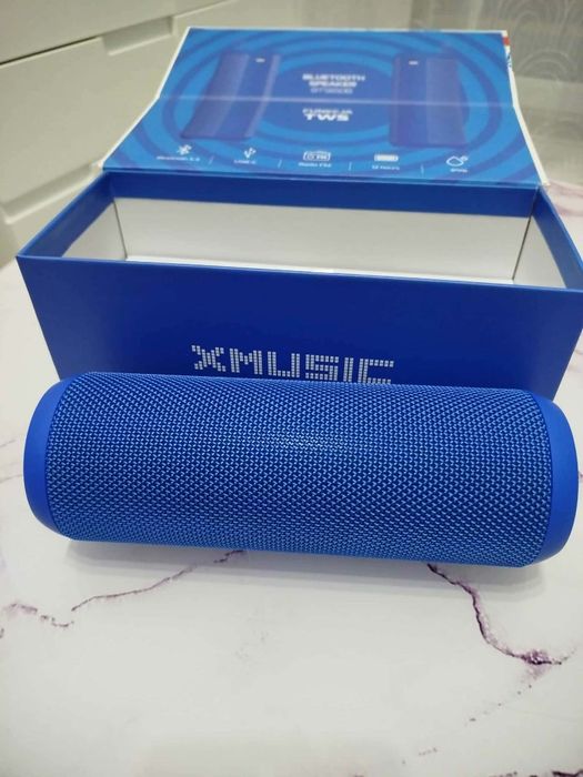 Głośnik mobilny XMUSIC BTS650B Radio FM Niebieski