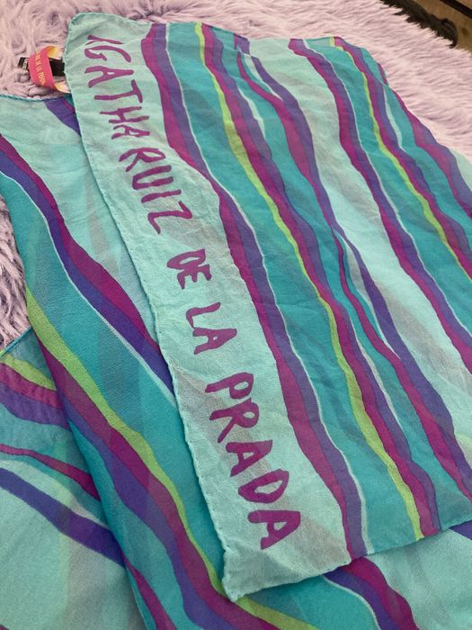 Agatha Ruiz de la Prada szaliczek szalik apaszka chusta hijab jedwab