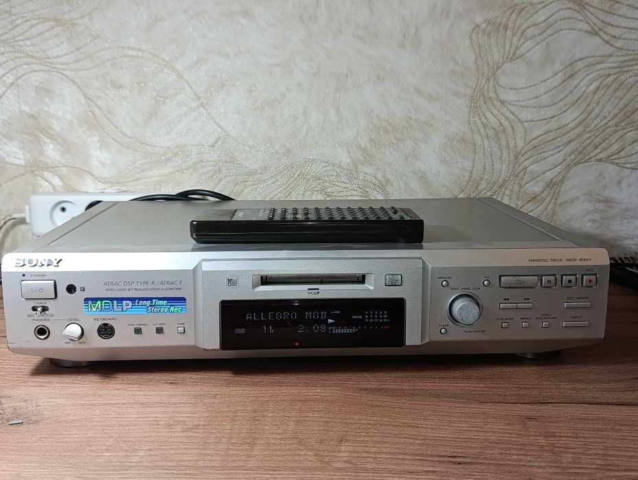MiniDisc дека Sony MDS-JE640 (ATRAC Type-R, MDLP) + оригінальний пульт