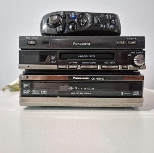 Zestaw z japonii Panasonic strada cn-hds950md mini disc
