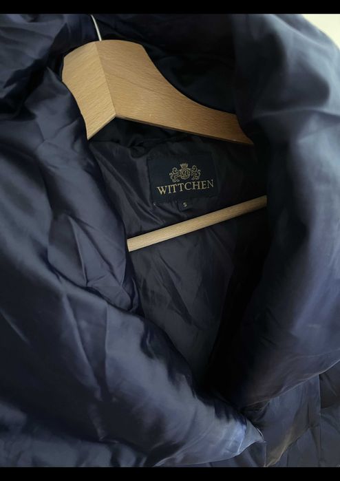 Puchowy płaszcz z kapturem Wittchen S / 36 ciepły i elegancki