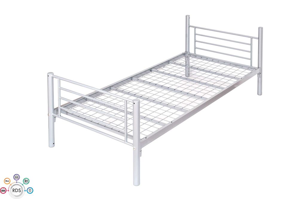 Łóżko piętrowe metalowe z MATERACAMI Łóżka pracownicze hotelowe 90x200