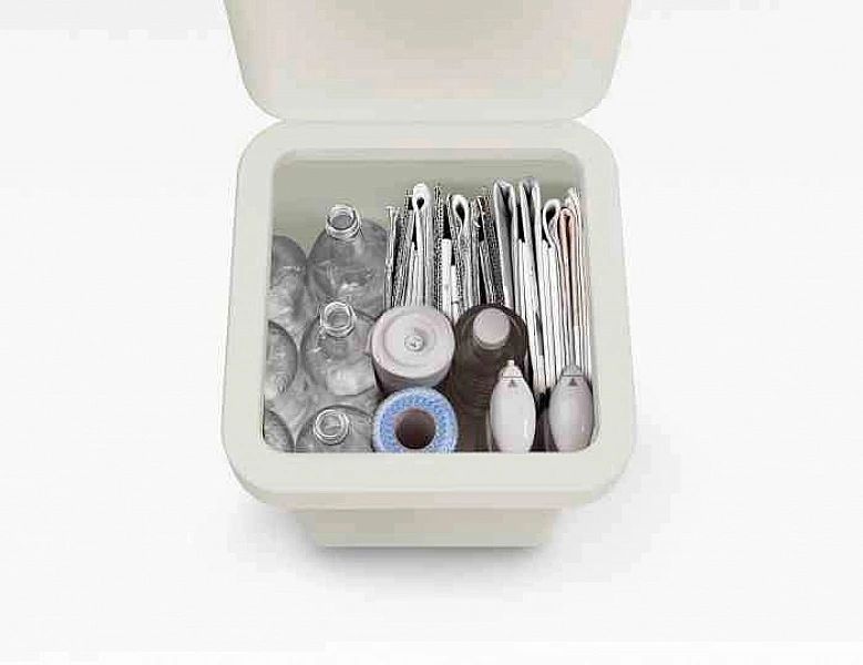 Kosz do segregacji 40l Totem Pop, stone / Joseph Joseph