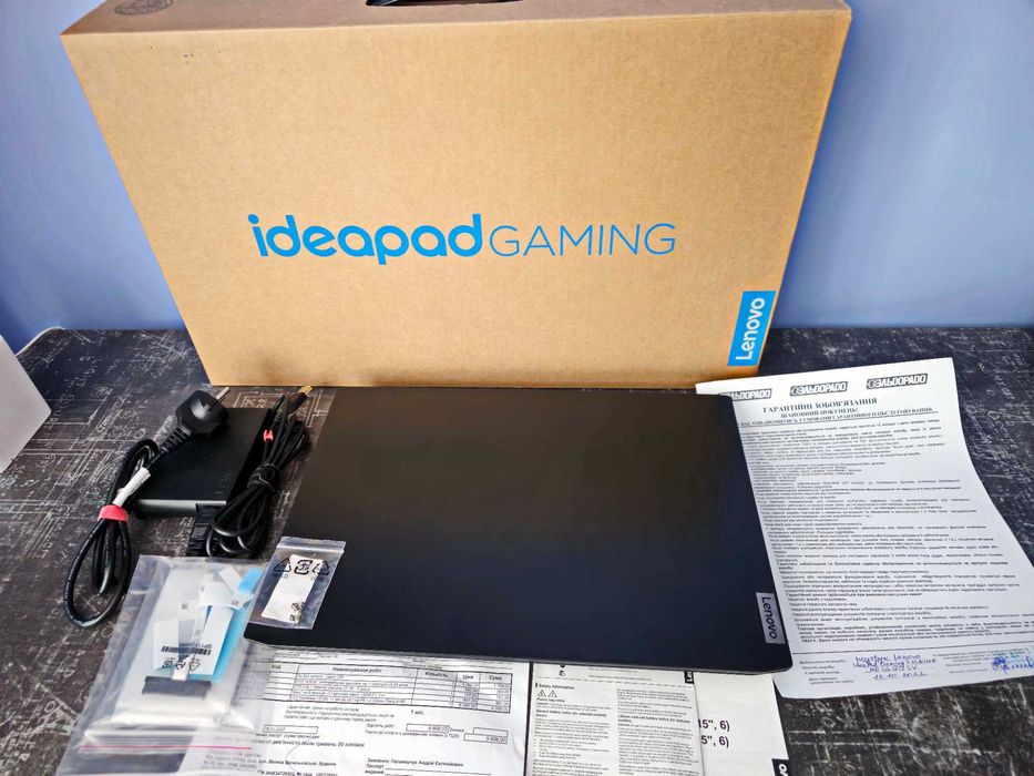 Ноутбук Lenovo IdeaPad Gaming 3 15ACH6 (82K200XMRA) (Полный комплект)
