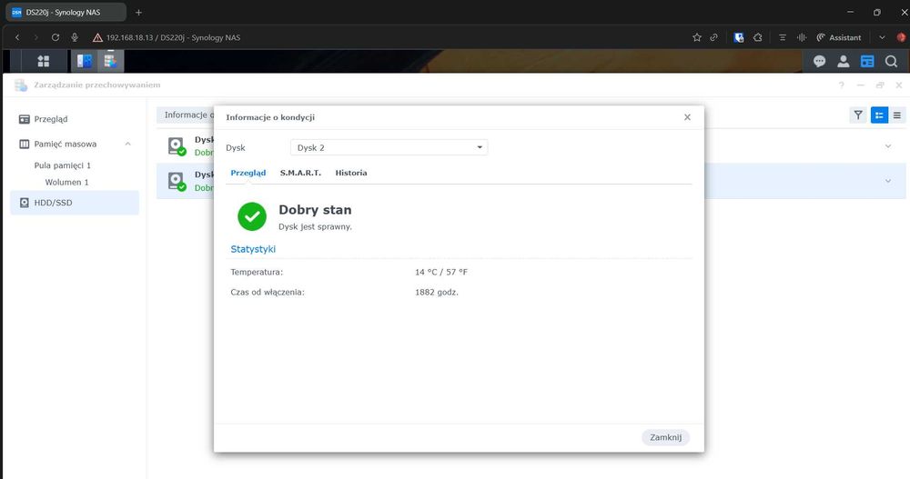 Dysk NASware Western Digital RED Plus 2TB (jak nowy)