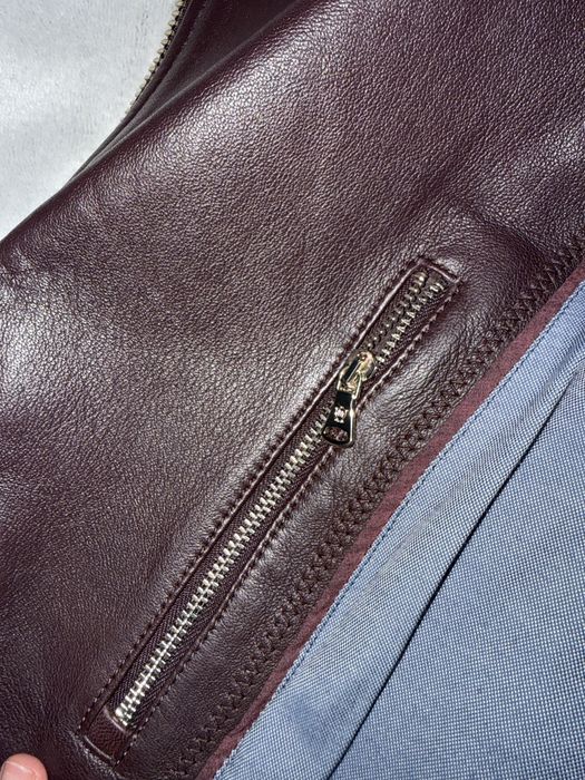 Kurtka skórzana Massimo Dutti