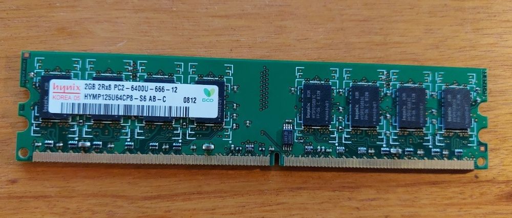 Memória 2Gb 2Rx8 PC2 - 6400U hynix64172199051267120