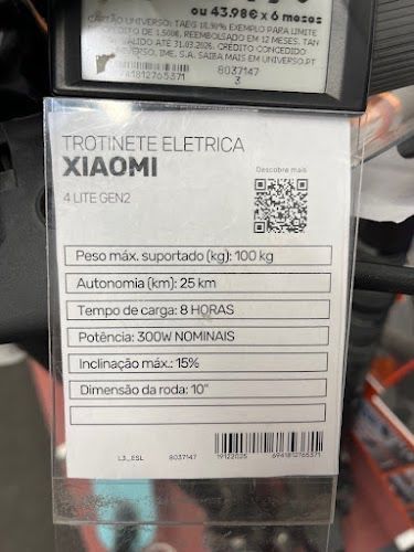 Trotinete XIAOMI 4 LITE GEN 2