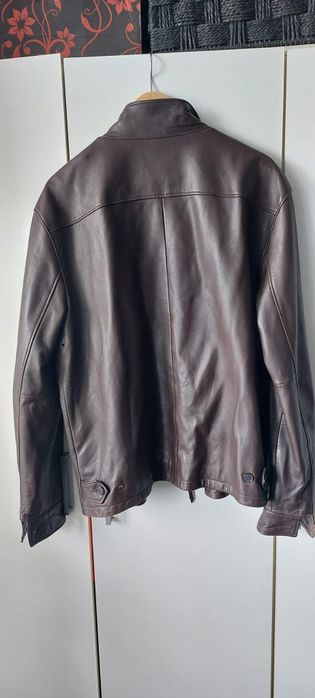 Kurtka skórzana Polo Ralph Lauren brązowa, rozmiar  L