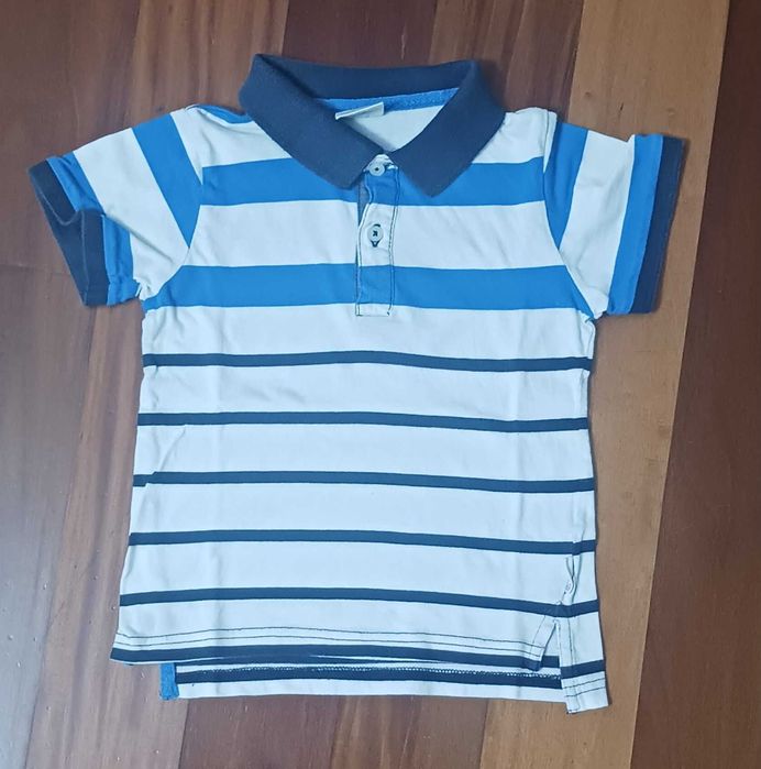 Conjunto de 3 polos e 3 t-shirts para criança - 3/4 anos