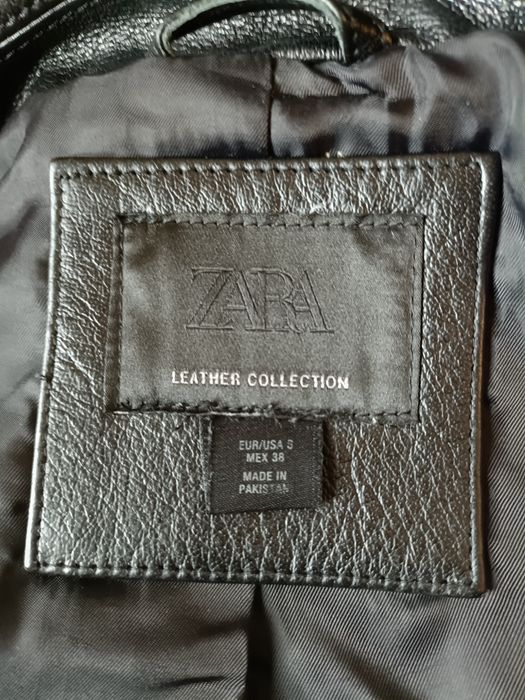 Blusão de pele ZARA, tamanho 38(40)