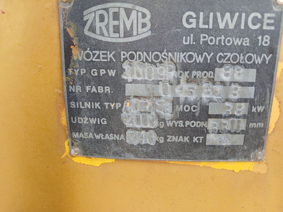 Wózek widłowy Gpw 3p