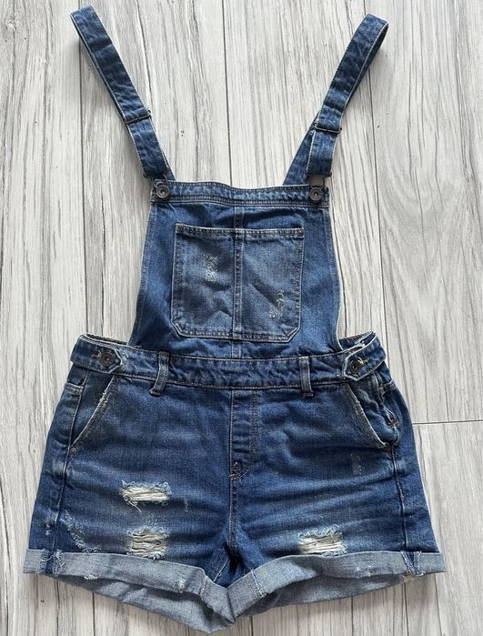 Ogrodniczki jeansowe Bershka S