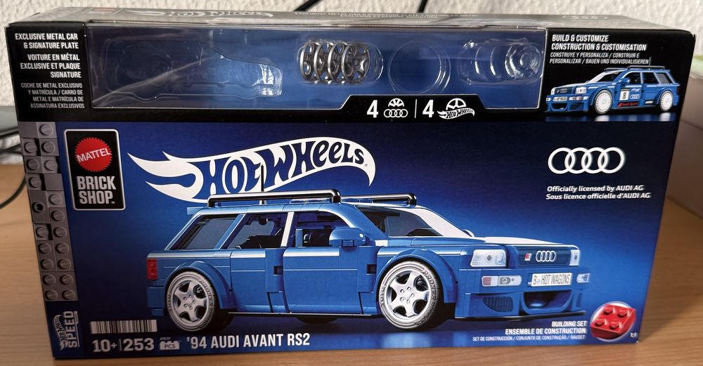 Mattel Brick Shop Hot Wheels – '94 Audi Avant RS2