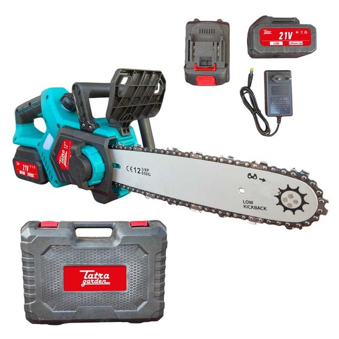Міні пила акумуляторна Tatra Garden CCS 21-12 BL (з 2 АКБ 4 Ah і ЗП)