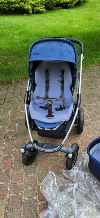 Wózek MAXI-COSI, fotelik KinderKraft Junior+, podstawka isofix PEG PEREGO
