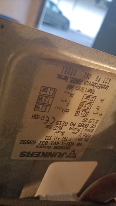 Esquentador Junkers WR 400-1 KV1 B31 Gás