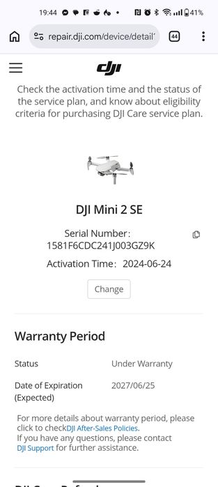 Dron DJI Mini 2 SE Fly More Combo - gwarancja, jak nowy