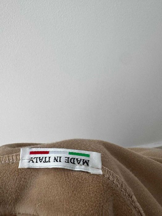 Made in Italy sukienka beżowa welurowa 44 xxl