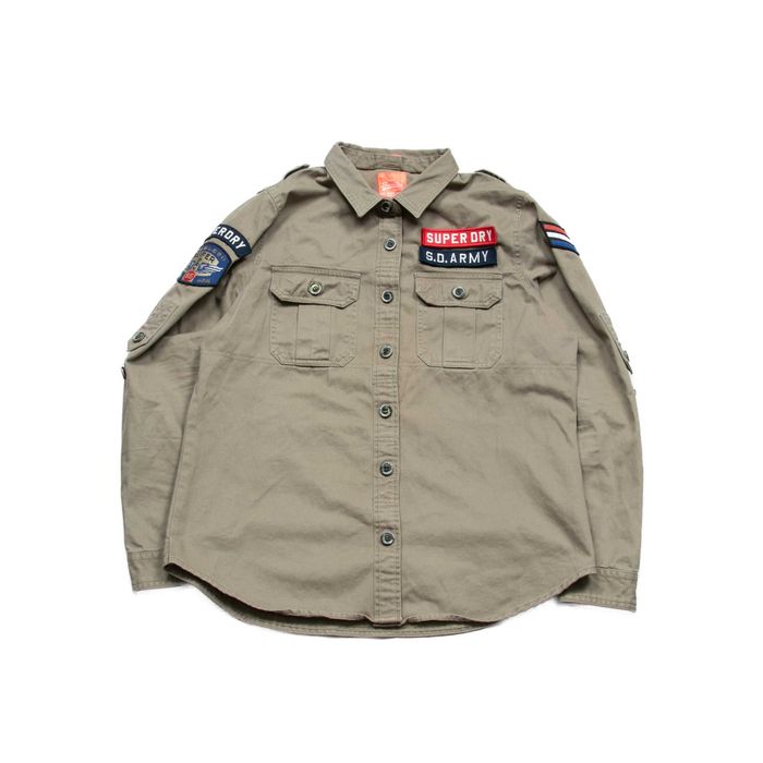 Superdry Core Military Patched koszula wierzchnia L męska militarna