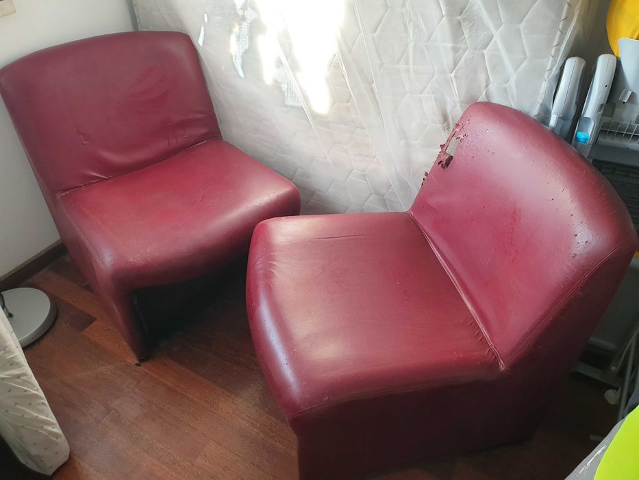 Poltrona em pele