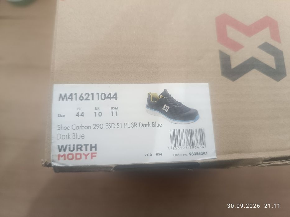 Wurth modyf M416211044 buty robocze 44 carbon s1 pl dark blue
