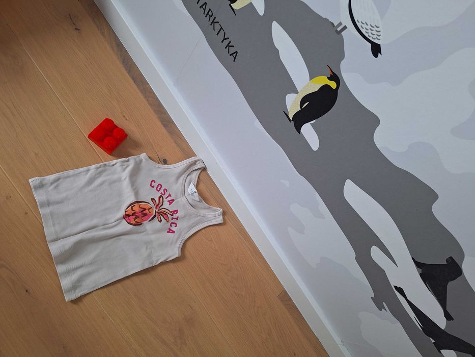 top/koszulka na ramiączkach, w prążki: H&M: dla dzieci, viralowe kolory