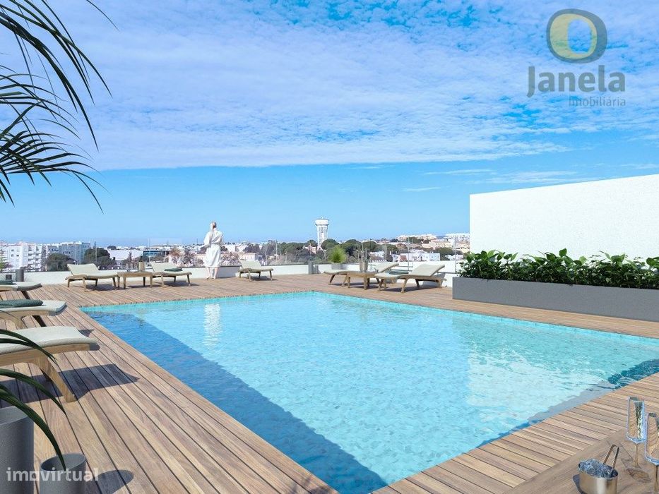 Maravilhoso T1 em empreendimento com Piscina e zona de lazer — Olhão, Faro