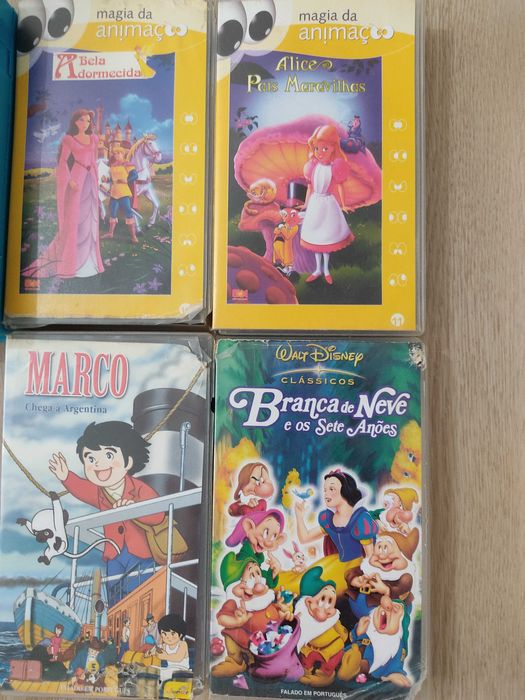 Cassetes de vídeo/filmes VHS infantis em Português