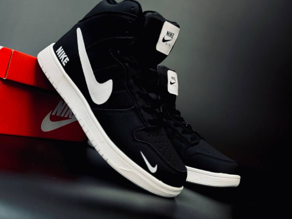 Высокие ккды на зиму nike jordan retro/ кросівки найк джордан з хутром