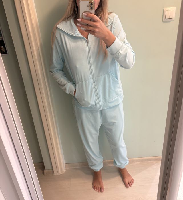 Dres welurowy damski L