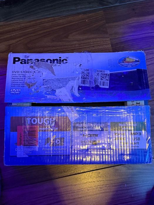 Panasonic DVDS700EGK - Leitor de DVD (novo)