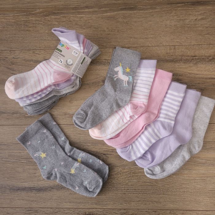 Набір 7 пар, розмір 27-30, 4-6 років, якісні дитячі шкарпетки