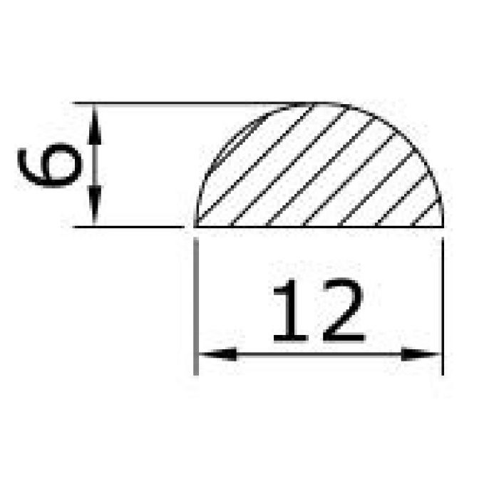 Поріжок—бортік для душових кабін — прозорий або чорний, 10х10 та 5х10